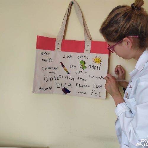 Bolsa de tela personalizada para maestras