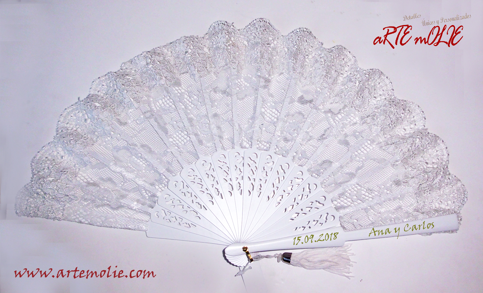 Diseños De Abanicos Abanico De Encaje Blanco Para Novias Con