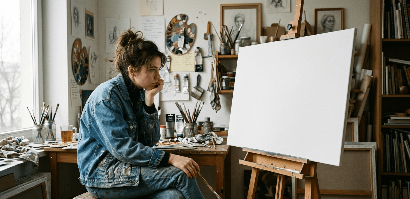 bloqueo-creativo-en-artista-frente-a-lienzo-en-blanco-sin-encontrar-inspiracion-para-crear